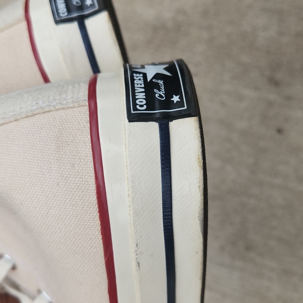 Converse, X Joshua Vides Chuck 70 Hi, Vintage Canvas Hightop, Sz 6 - Picture 7 of 13